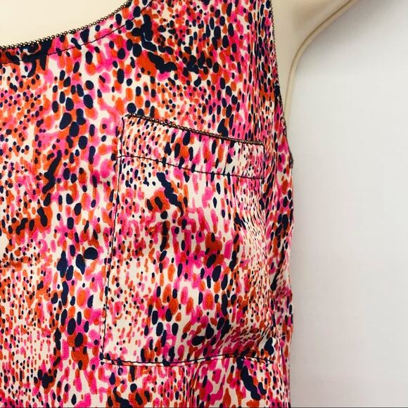 Collective Concepts Pink Navy Watercolor Racerback Tank Top - Picture 5 of 16